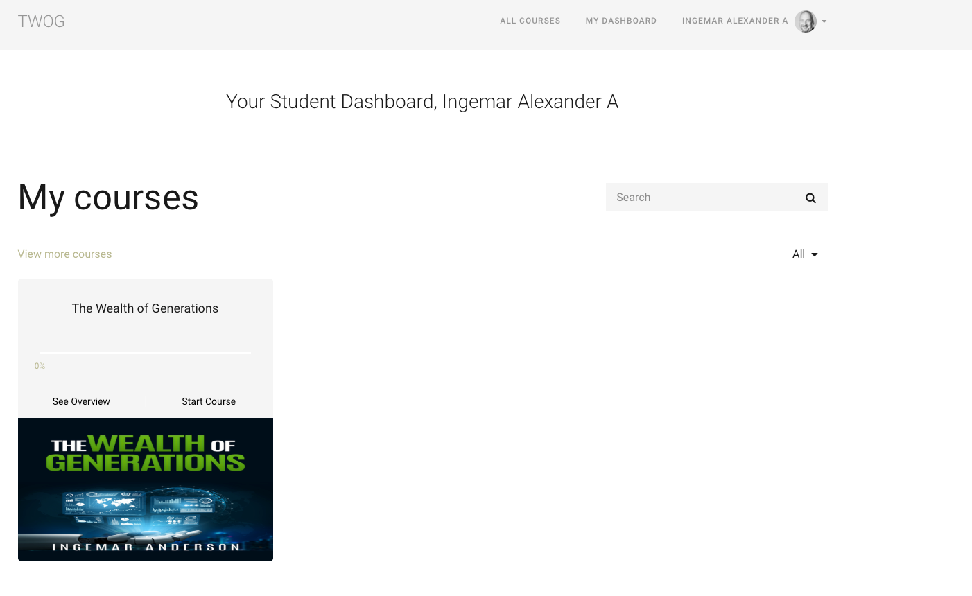 The Wealth of Generations (Online Course Pre-Sale)